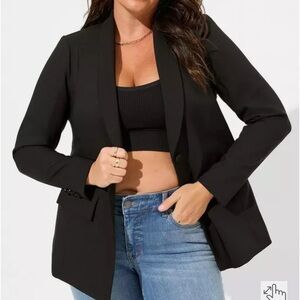 Torrid Soho Studio Refined Crepe Blazer